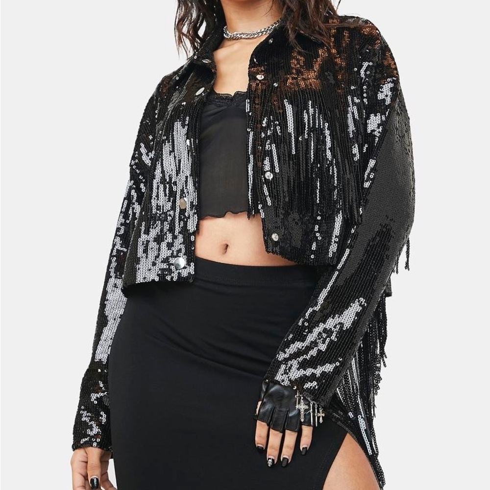 Black Sequins Jacket
